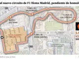 Trazado del Gran Premio de España que se celebrará en Madrid a partir de 2026.