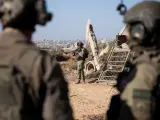 Militares israelíes en la Franja de Gaza.