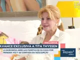 Tita Cervera ha concedido una entrevista a 'Espejo Público'.