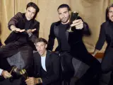De izquierda a derecha: Paco Rocero, &Aacute;lex Gonz&aacute;lez, Marcos Llorente, Miguel &Aacute;ngel Silvestre y Antoine Griezmann.
