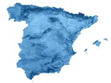 Mapa de España en 3D.