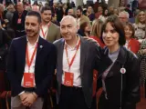 Fern&aacute;ndez Bielsa, Alejandro Soler y Diana Morant en el comit&eacute; nacional de los socialistas valencianos