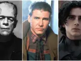 Boris Karloff en 'El doctor Frankenstein', Harrison Ford en 'Blade Runner' y Timothée Chalamet en 'Dune: Parte dos'