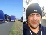 Vídeo que muestra el Testimonio de una camionero española bloqueado en una autopista en Francia, cerca de Burdeos, por los cortes de carretera que están realizando los agricultores galos.