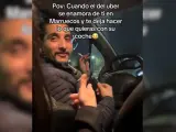 El conductor de Uber le deja conducir por Marruecos.