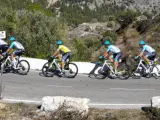 Ciclistas en la Volta a la Comunitat Valenciana.