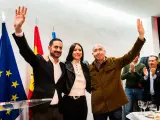 Los socialistas valencianos Carlos Fernández Bielsa, Diana Morant y Alejandro Soler.