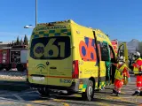 Ambulancia del Centro de Emergencias Sanitarias 061 de la Junta de Andalucía.