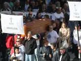 Varios personas en la manifestación por la Sanidad Pública celebrada en Galicia.