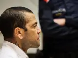 Dani Alves, al inicio del juicio por una presunta agresión sexual.