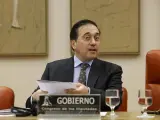 El ministro de Exteriores, José Manuel Albares, comparece ante la Comisión de Cooperación Internacional para el Desarrollo.