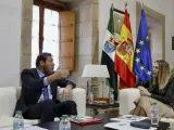 El ministro de Transportes, &Oacute;scar Puente, y la presidenta de Extremadura, Mar&iacute;a Guardiola, han acordado este lunes en M&eacute;rida que la alta velocidad llegar&aacute; en junio.