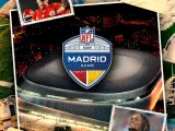 Cartel promocional de la NFL en Madrid.