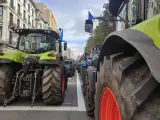 Tractorada en Oviedo, tractores, protesta ganadera y agrícola.