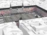 Visor 3D de la Plaza Mayor de Madrid, en la web del Ayuntamiento.