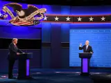Donald Trump y Joe Biden, en un debate.