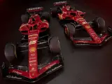 El nuevo Ferrari de Carlos Sainz y Charles Leclerc para la temporada 2024 de F1.