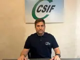 Fran García, de Vigilancia Aduanera y portavoz de CSIF en el organismo.
