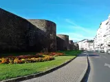 La muralla roamana de Lugo, uno de los puntos de interés del casco antiguo de la ciudad.