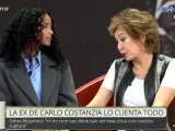 Ana Rosa Quintana habla con Jeimy, la exnovia de Carlo Costanzia, en 'TardeAR'.