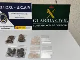 Droga intervenida por la Guardia Civil y los funcionarios del Centro Penitenciario de Córdoba. GUARDIA CIVIL 15/2/2024