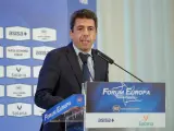 El presidente valenciano, Carlos Mazón, en el Forum Europa.
