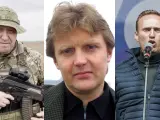 Combo de Yevgeny Prigozhin, Aleksandr Litvinenko y Alexéi Navalni