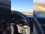El conductor grabó el video y lo subió a redes sociales