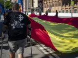 Imagen de una manifestación neonazi en Barcelona.