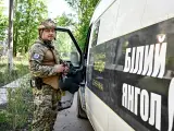 Militar ucraniano en la ciudad de Avdiivka.