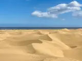 Panorámica de las dunas de Maspalomas.