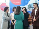 La actriz Vicky Luengo conversa con la reina Letizia en el acto de la Fundación Princesa de Girona en Salamanca..MANUEL ÁNGEL LAYA-EUROPA PRESS..20/02/2024 [[[EP]]]