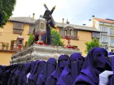 Procesión de Semana Santa en Málaga.