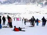 La estación de esquí cercana al pico Afarwat.