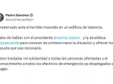 Políticos redes incendio Valencia