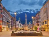 Columna de Santa Ana en el centro de Innsbruck.