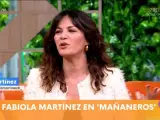 Fabiola Martínez en el programa 'Mañaneros'.