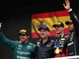 Alonso, Verstappen y Hamilton, grandes candidatos al Mundial 2024.