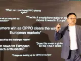 En la imagen, Bingo Liu, CEO de OPPO Europa.