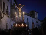 La procesión de El Silencio en la Semana Santa de Granada 2024.