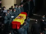 Funeral celebrado en Pamplona en memoria del guardia civil David Pérez Carracedo, fallecido en Barbate (Cádiz).