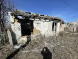 Imagen de una casa derruida en la localidad de Jersón