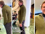 El actor Fernando Gil pasea por un centro comercial.