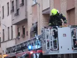 Imagen de una intervención de bomberos en Salamanca, este viernes.