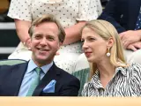 Thomas Kingston y Lady Gabriella Windsor, como espectadores del torneo de Wimbledon celebrado en julio de 2023.