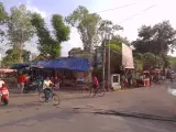 Una calle de Dumka, en el estado indio de Jharkhand.