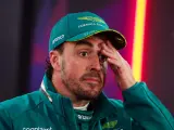 Fernando Alonso durante el fin de semana del GP de Bahréin