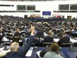 Sesi&oacute;n de votaci&oacute;n en el pleno del Parlamento Europeo en Estrasburgo