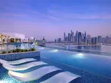 Vistas desde la piscina del hotel NH Collection Dubai The Palm.