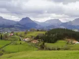Paisaje rural en País Vasco.
